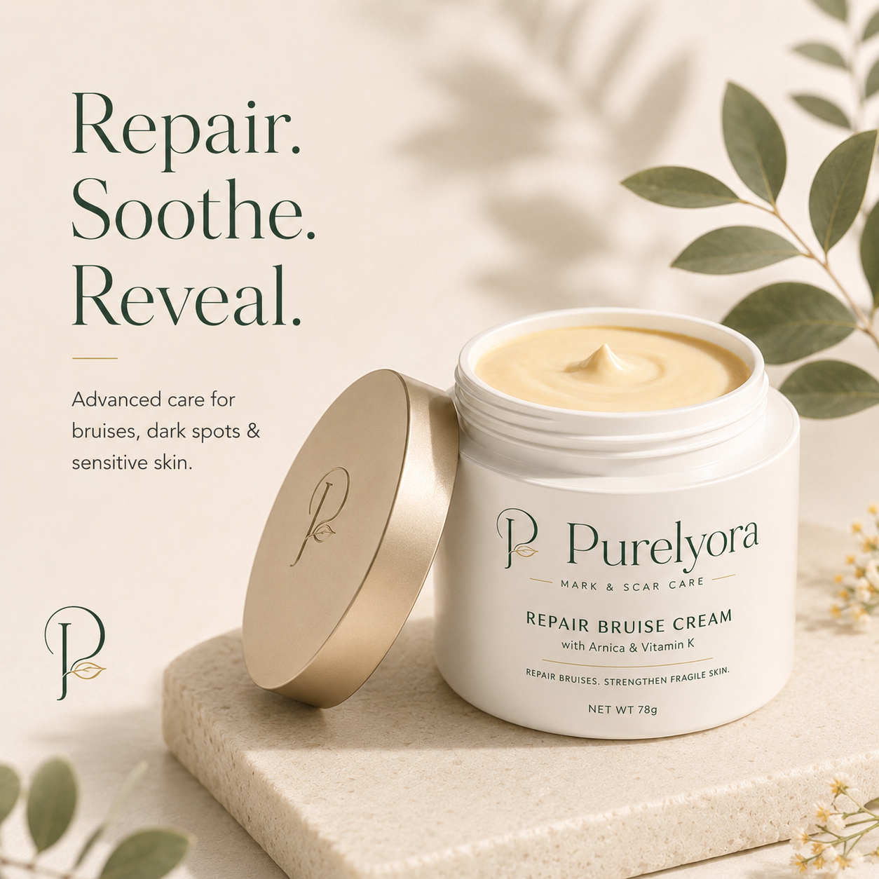 Purelyora Bruise Repair & Skin-Strengthening Cream