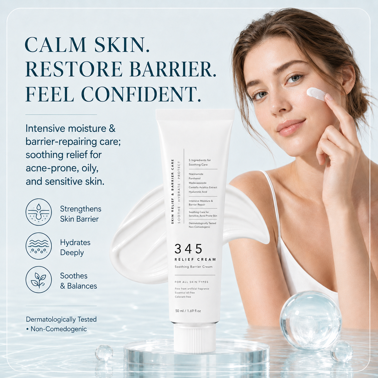 345 Relief Soothing Barrier Repair & Skin-Strengthening Cream