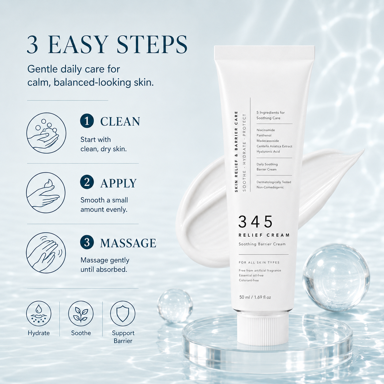 345 Relief Soothing Barrier Repair & Skin-Strengthening Cream